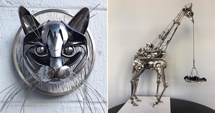 Umjetnik izrađuje genijalne skulpture od reciklirane srebrnine