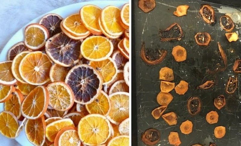 13. "Pokušala sam napraviti ove sušene naranče..."