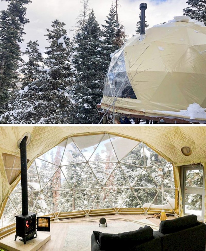 Oni su napravili svoju zimsku kućicu.