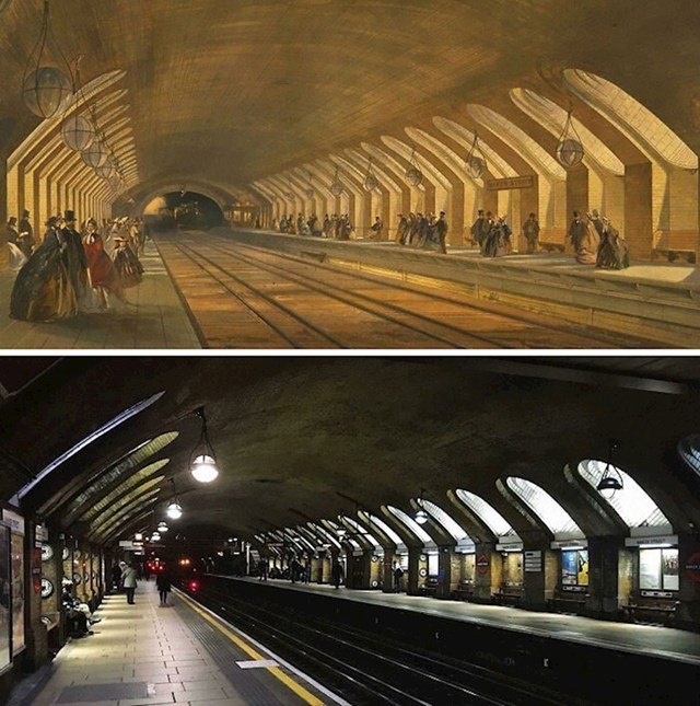13. Londonski metro prije 157 godina i danas