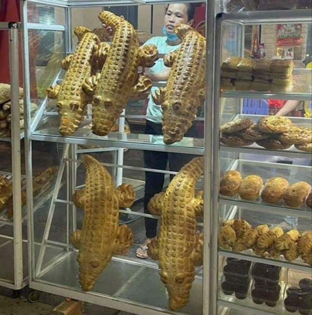 15. U Vijetnamu postoji pekara koja proizvodi kruh u obliku krokodila!