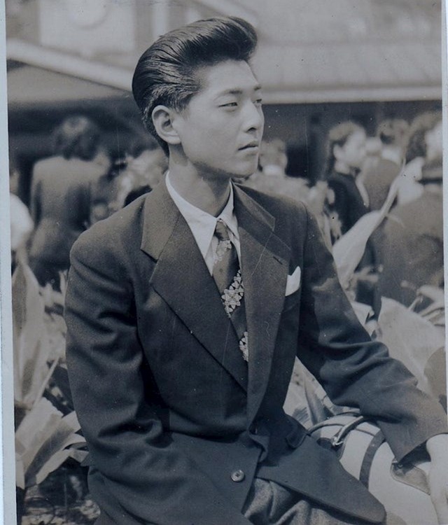 "Moj djed s 20 godina u Japanu. 1950-ih."