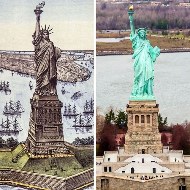 1. Kip slobode u originalu bio je sjajno smeđe boje, poput sitnog novca