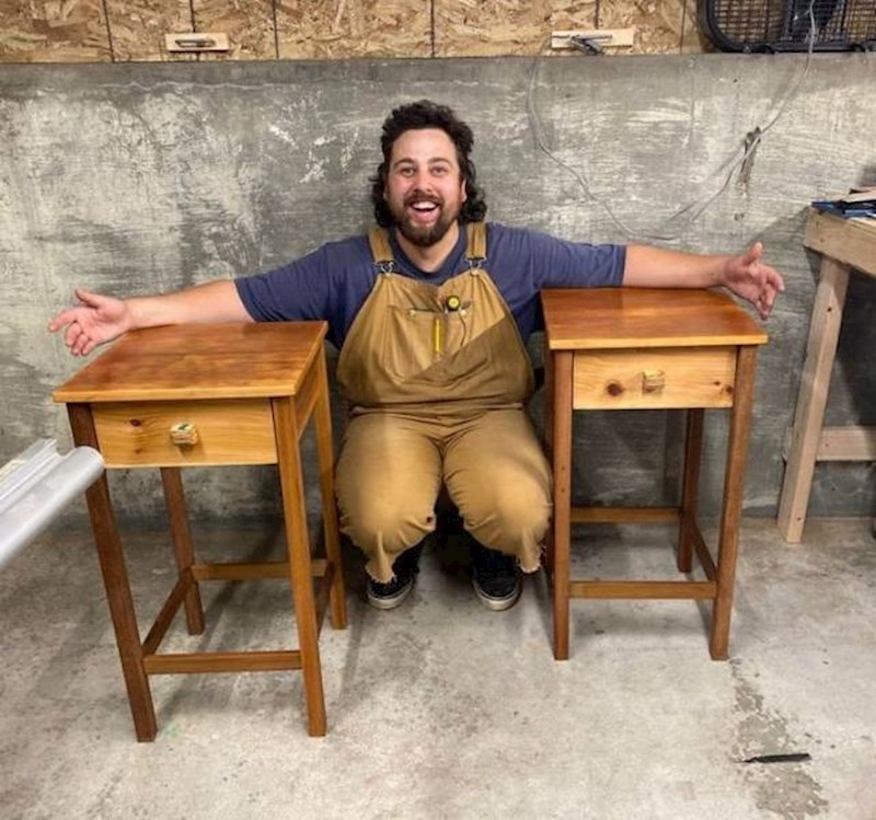 Prvi put je samostalno napravio namještaj.