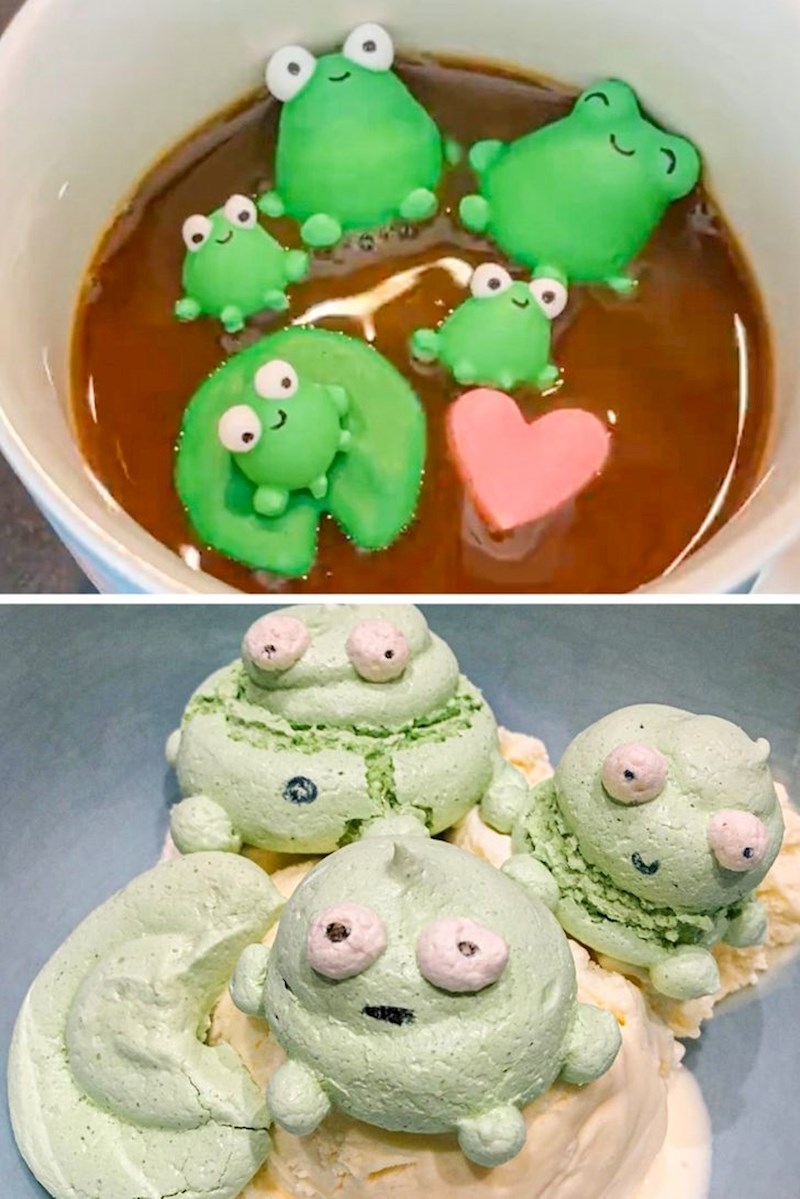 4. Žabice u vrućoj čokoladi koje je pokušala napraviti i baš jako failala.😆