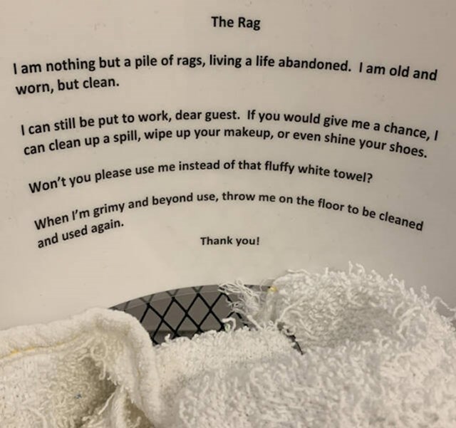 2. U ovom hotelu ne bacaju stare ručnike 😁