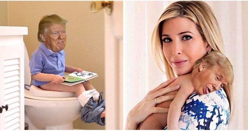 Ljudi fotošopiraju Trumpa kao bebu samo da bi ga naživcirali, evo rezultata