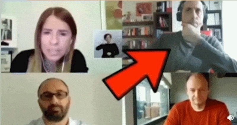 Uhvaćen na djelu: Pretvarao se da zamišljeno sluša sastanak, evo što je zapravo radio