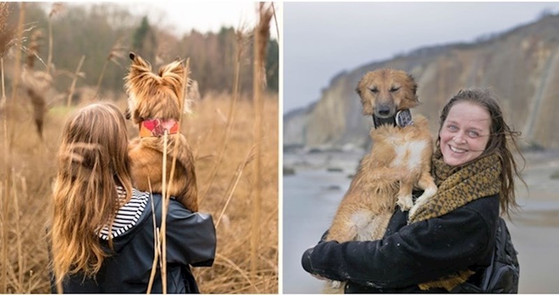 Traumatizirani psić ne želi šetati, pa ga vlasnica u naručju vodi u avanture