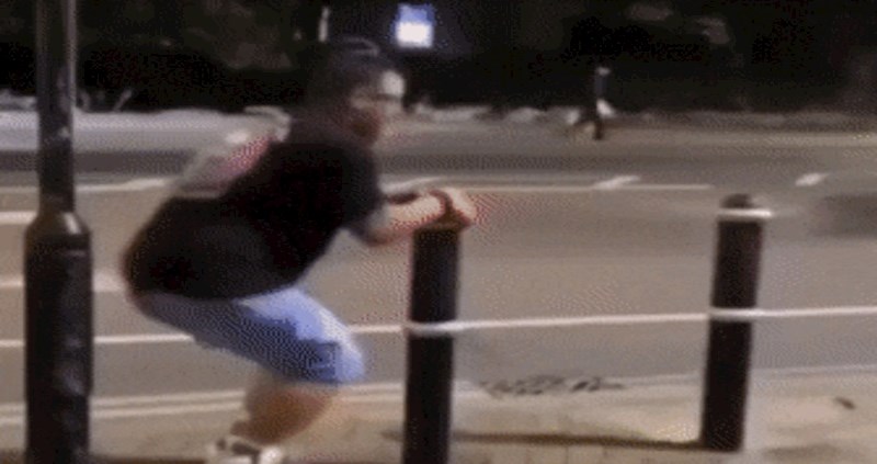 Pokušao je preskakati prometne stupiće, to nije dobro završilo