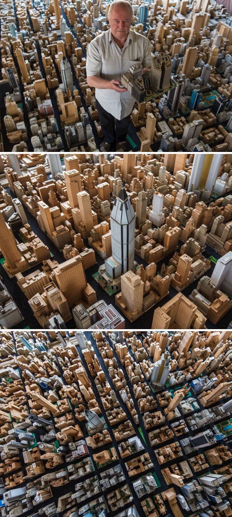 15. Umirovljenik iz Njemačke već 65 godina radi ovu maketu grada od papira