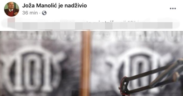 Facebook stranica "Joža Manolić je nadživio" ima bez sumnje najjači komentar na gašenje Radija 101
