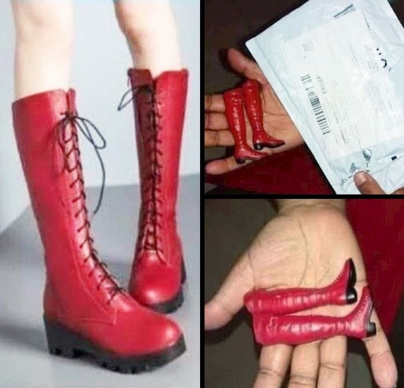 10. Naručila je čizme iz svojih snova...ali bilo je predobro da bi bilo istinito!