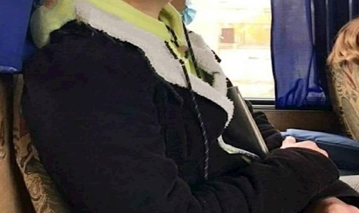 Nećete vjerovati kad vidite što je lik napravio da ne mora nositi masku u busu