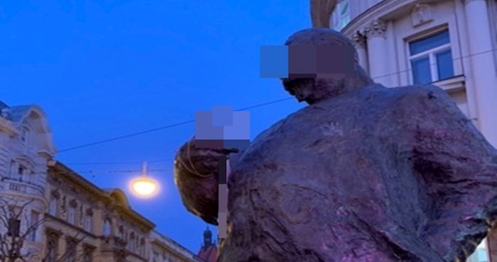 Duhoviti građanin sasvim je prigodno dotjerao Radićev kip u Zagrebu