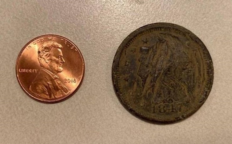 10. Novčić iz 1847. godine i današnji