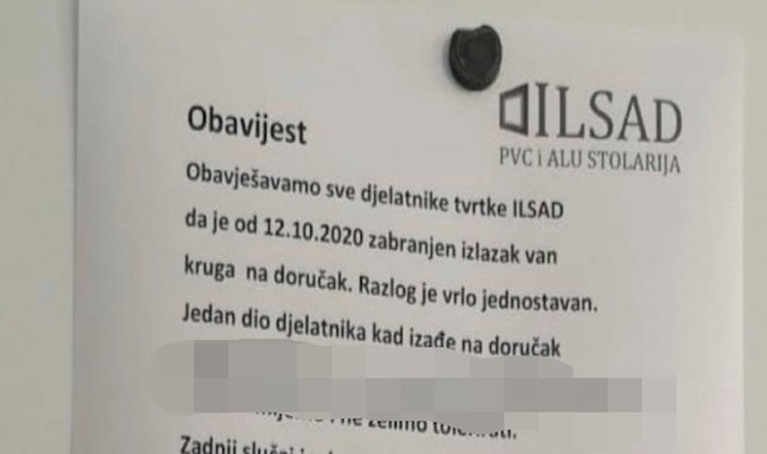 Poslodavac je radnicima zabranio izlazak na doručak, plakat ćete od smijeha kad vidite zašto