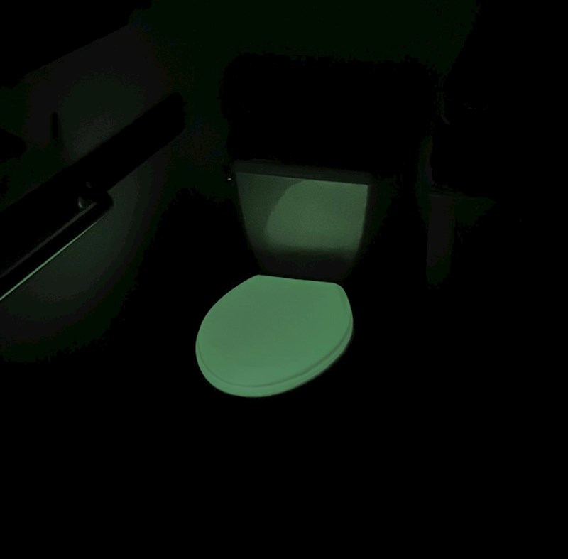 8. "Stan koji sam iznajmila ima školjku za wc koja svijetli u mraku!"