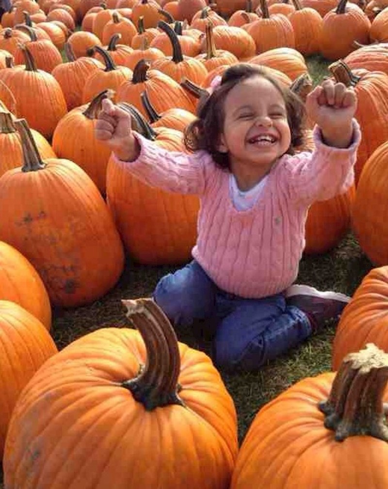 10. Obožava bundeve, pa su ju roditelji odveli na farmu. Ovo je njezina reakcija kad ih je vidjela uživo.