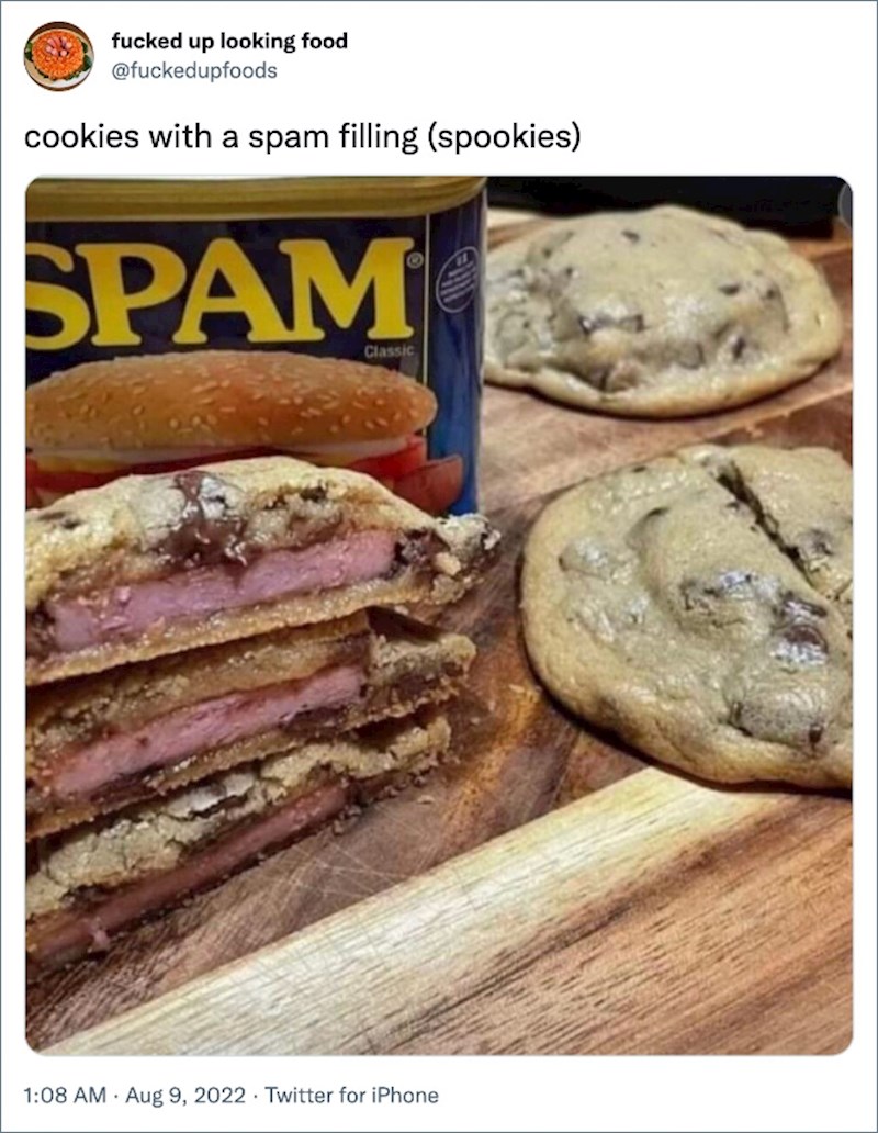 1. Čokoladni keksići punjeni šunkom