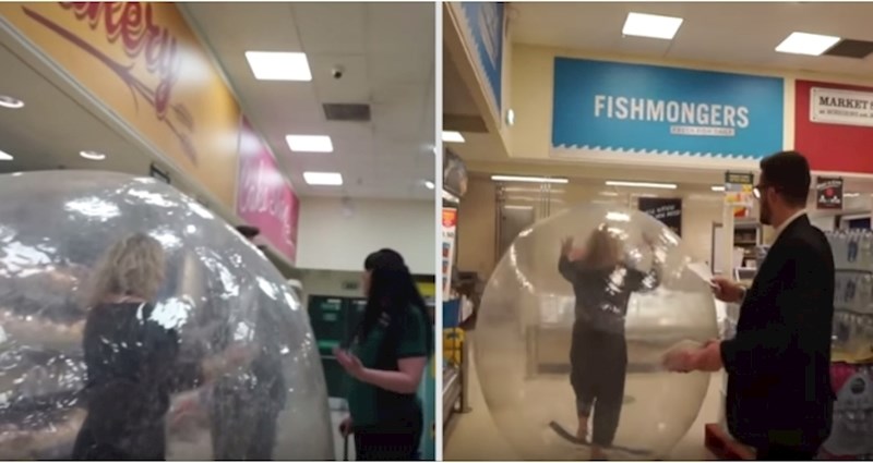 VIDEO Žena iz Britanije došla je u kupnju uz vrlo čudne mjere zaštite od koronavirusa