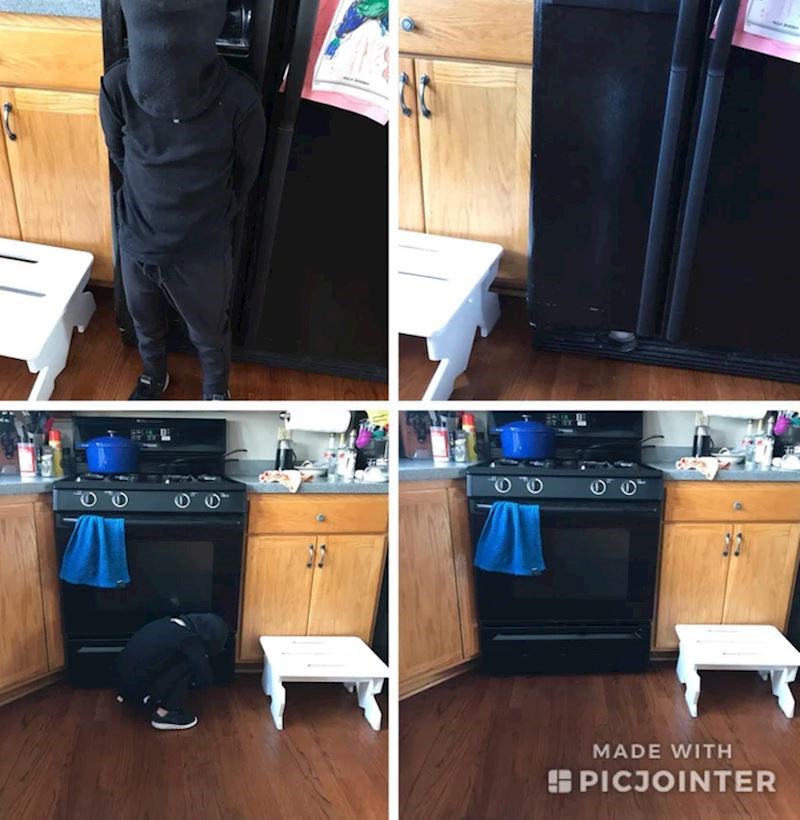 6. Uvjeren je da je nevidljivi ninja ratnik, a mama je ojačala njegovo uvjerenje tako da mu je pokazala desne fotke umjesto lijevih.😂