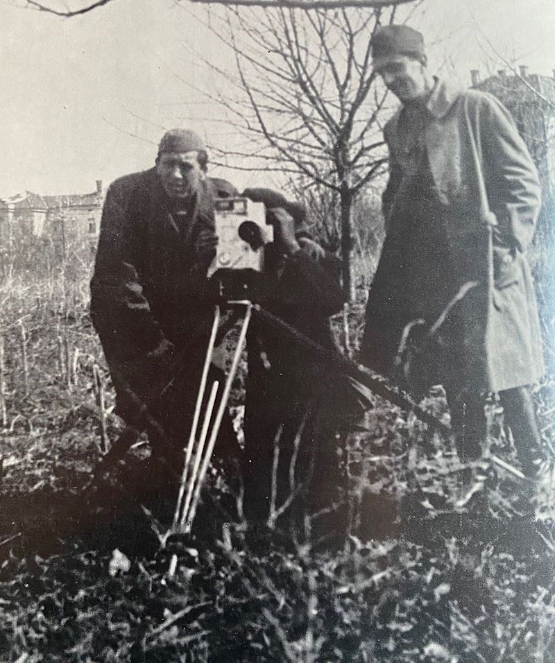 7. Za vrijeme snimanja dokumentarnog filma "Beograd", 1945.
