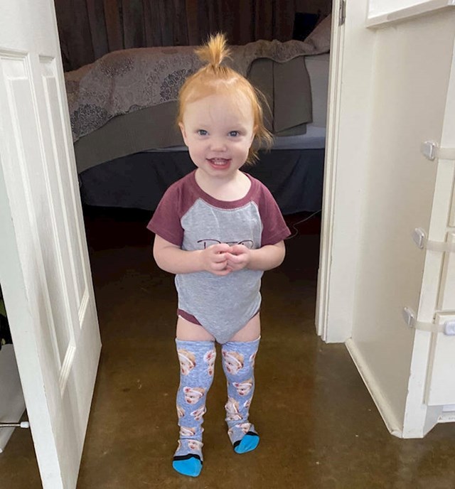 14. Moja kći obožava nositi moje čarape, ali samo one sa svojim likom.
