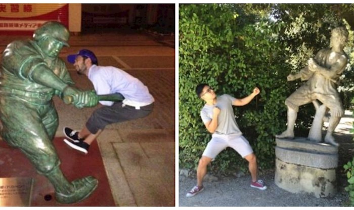 20+ turista koji su se fotkali s kipovima na originalan način i nasmijali internet