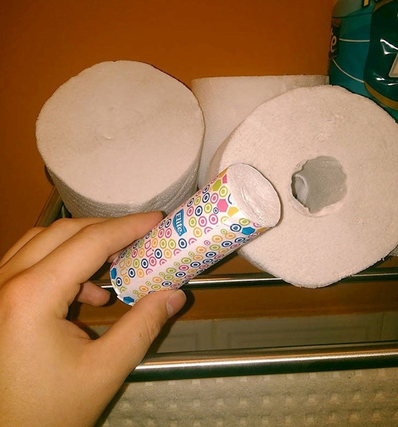 3. Rola papira s dodatnom rolom papira, wow!