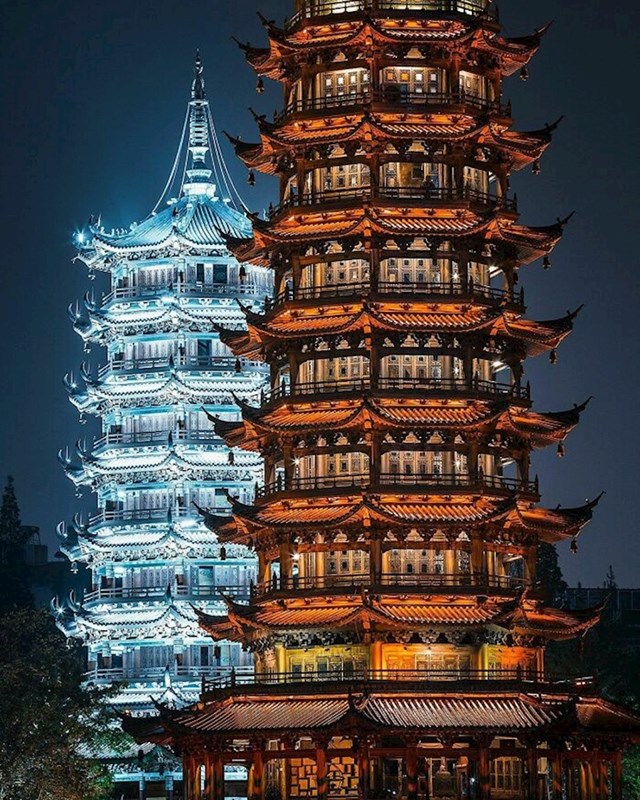1. Japanske pagode inspirirane suncem i mjesecom