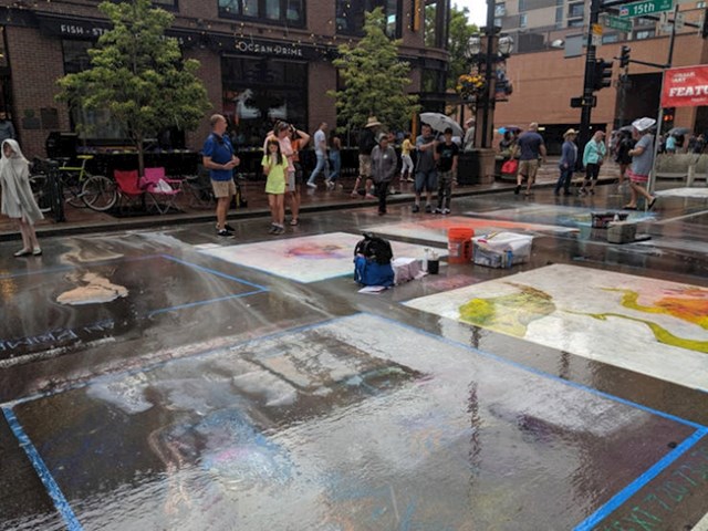 5. Festival ulične umjetnosti kredom u Denveru je potpuno uništen zbog kiše