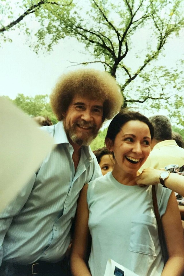 "Moja mama i Bob Ross u 80-tima."