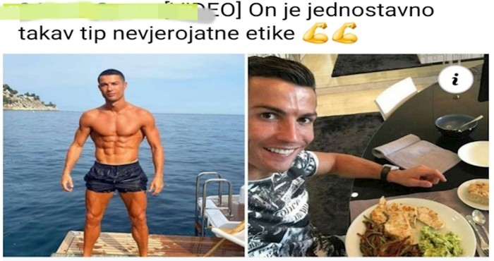 Tip je nasmijao tisuće ljudi na Fejsu komentarom ispod članka o Ronaldovoj formi i navikama