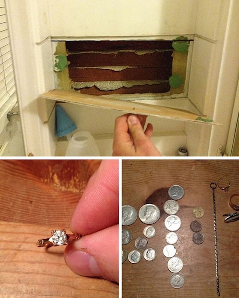 10. Pronašli smo tajno mjesto za blago bivših vlasnika. I nešto blaga u njemu!