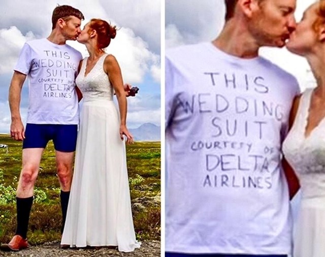 1. Ako želite da vaše odijelo bude na istom mjestu kao i vi na dan vašeg vjenčanja, nemojte putovati Delta Airlinesom.😆
