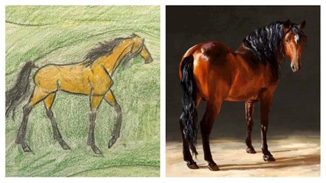 12. Napredak u crtanju konja u nekoliko godina