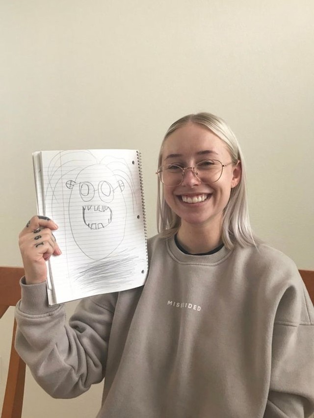 8. "Moj mali nećak napravio mi je genijalan portret!"