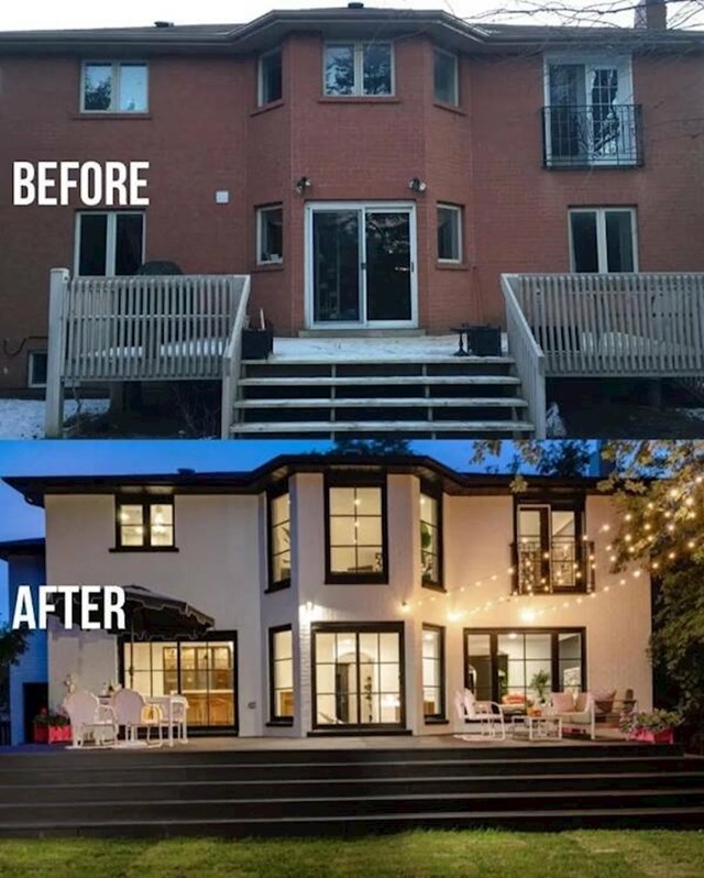 12. Kuća prije i nakon obnove fasade