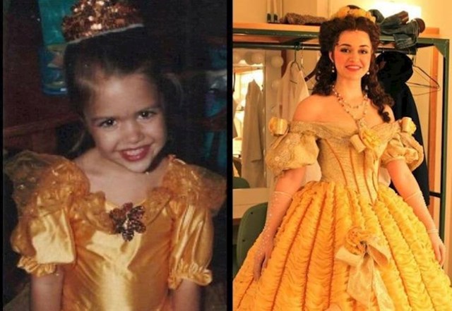 3. Kao djevojčica je htjela biti Belle iz crtića Ljepotica i Zvijer. Danas glumi Belle u kazališnoj predstavi!