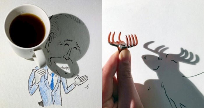 Umjetnik je postao Instagram senzacija zbog svojih duhovitih crteža koje stvara pomoću sjena