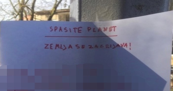 Dijete iz Zagreba na ulici ostavilo upute za spas planeta, ovo je preslatko