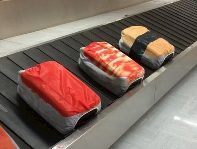 14. Vlasnik ovih kofera je sigurno veliki obožavatelj sushija