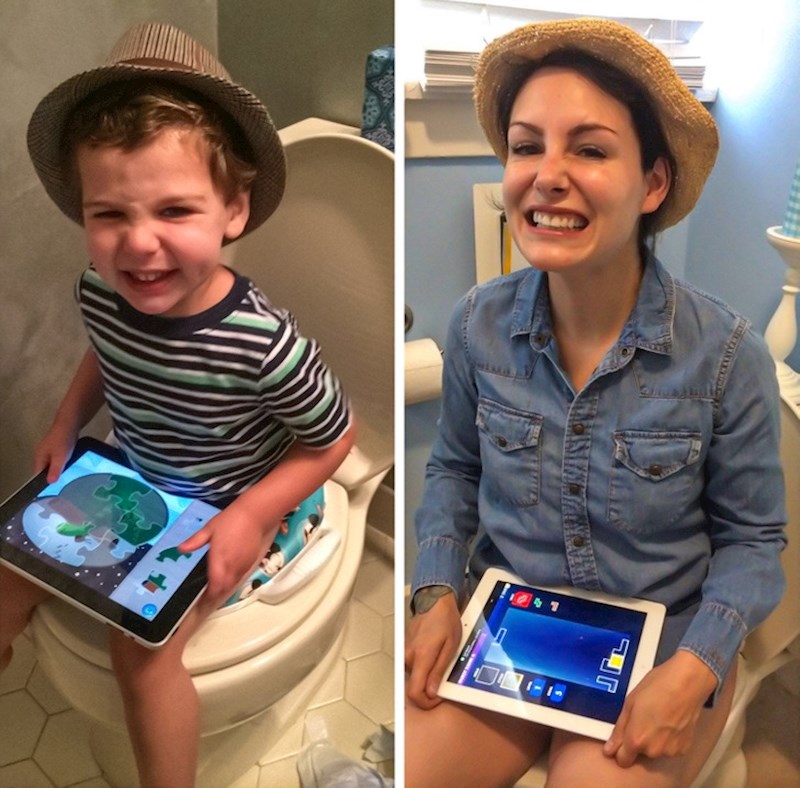 14. "Prijatelji su mi poslali fotku svojeg klinca koji kaka. Htjela sam odgovoriti nečim duhovitim, ali nemam dijete, pa sam se morala sama snaći."