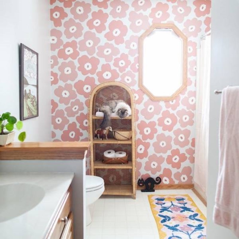 11. Nije imala novaca za tapete, pa je ofarbala zid