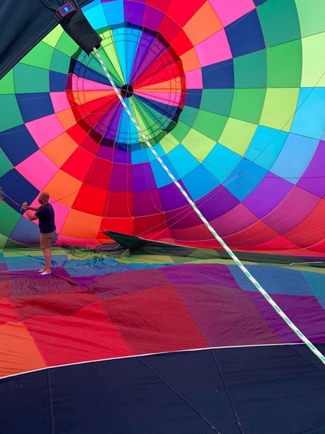 Unutrašnjost letećeg balona.