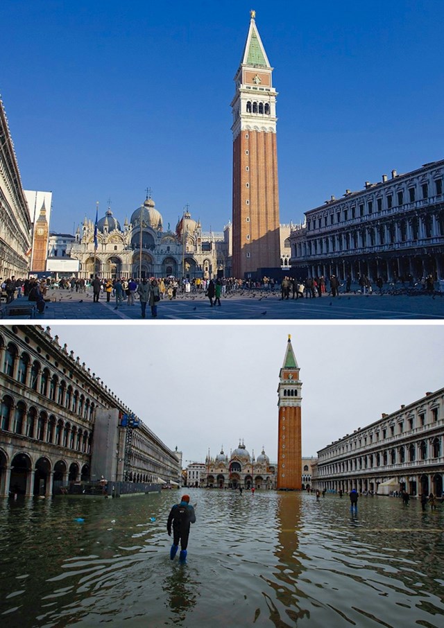 4. Venecija koju su krajem prošle godine zadesile nezapamćene poplave.