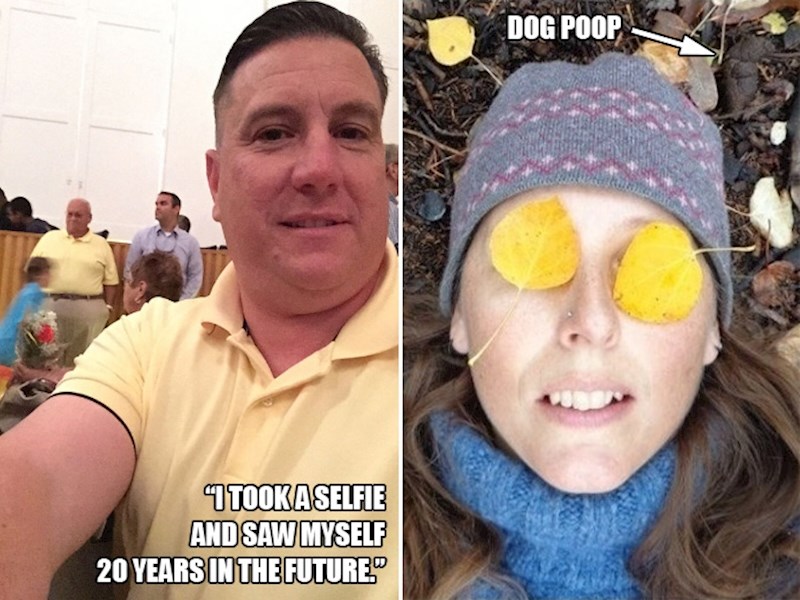 12. "Uslikao sam selfie, a nisam znao da sam u pozadini ja za 20 godina"