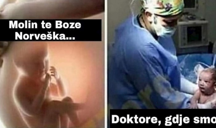 Fora koja je nasmijala tisuće, morate vidjeti kako beba reagira kad shvati gdje se rodila