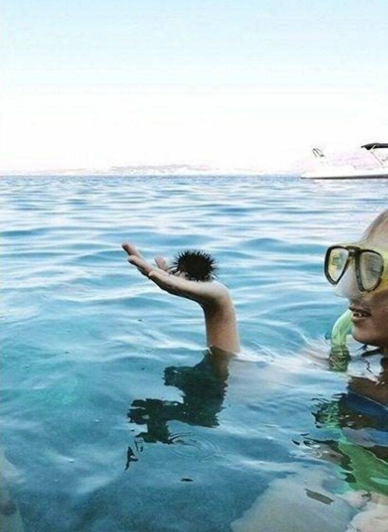 Lik koji se sprema zaroniti.